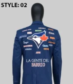 Vladimir Guerrero Jr. 2025 Toronto Blue Jays Home Run Blue Blazer Jacket Unisex