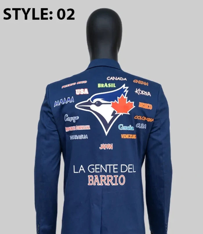 Vladimir Guerrero Jr. 2025 Toronto Blue Jays Home Run Blue Blazer Jacket Unisex