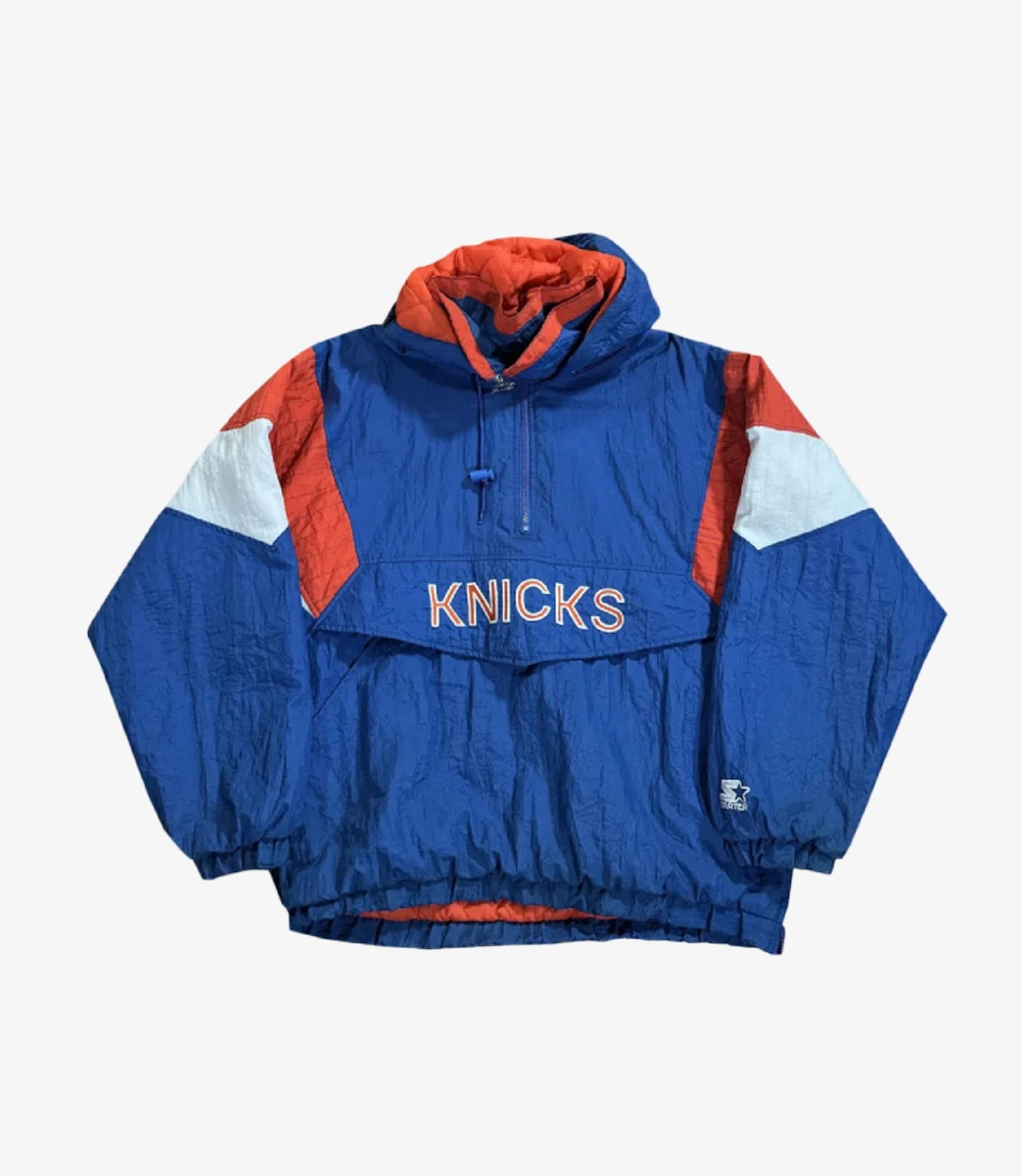 Vintage Starter New York Knicks Pullover Jacket Unisex Vintage Starter New York Knicks Pullover Jacket