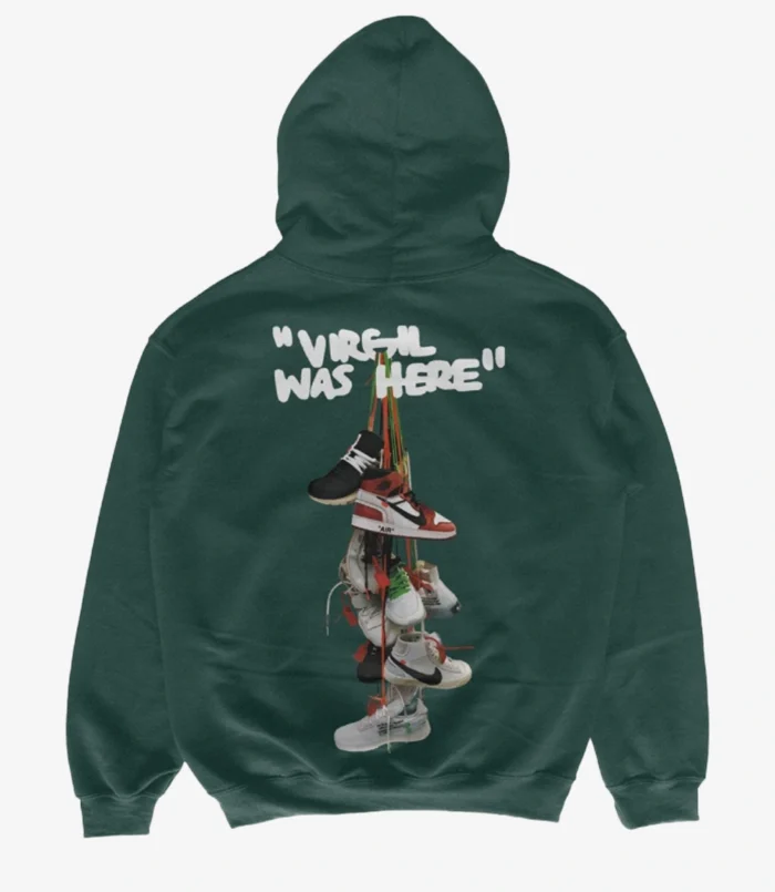Unisex Virgil Was Here Fleece Pullover Hoodie