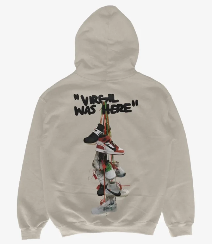Virgil Was Here Fleece Pullover Hoodie Unisex