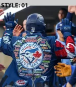 Vladimir Guerrero Jr. 2025 Toronto Blue Jays Home Run Blue Blazer Jacket