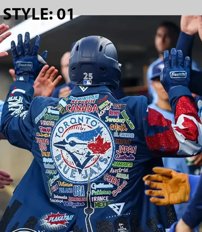 Vladimir Guerrero Jr. 2025 Toronto Blue Jays Home Run Blue Blazer Jacket