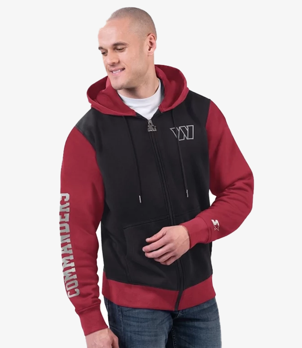 Washington Commanders Starter Thursday Night Gridiron Full-Zip Hoodie Washington Commanders Starter Thursday Night Gridiron Full-Zip Hoodie For Unisex
