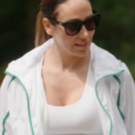 Womens Wife Swap Real Housewives Edition S01 Melissa Gorga Full-Zip White Jacket