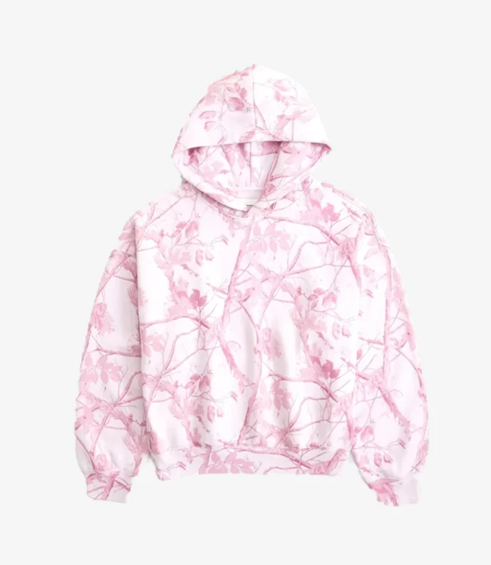 Abercrombie & Fitch Light Pink Camo Hoodie For Women