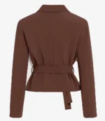 Buenos Aires 2025 Simone Biles Cropped Brown Blazer Women