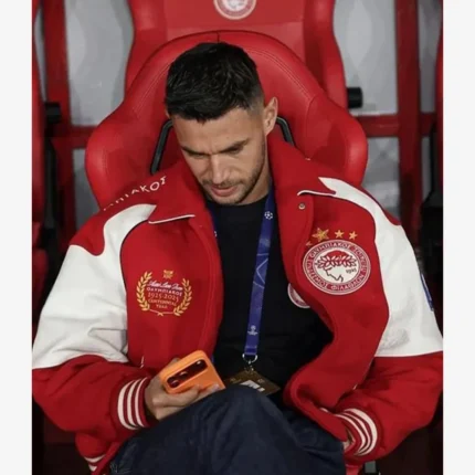 Unisex Aimé Leon Dore Olympiacos F.C. UEFA Champions League 2025 Varsity Jacket
