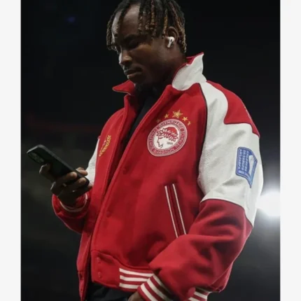 Aimé Leon Dore Olympiacos F.C. UEFA Champions League 2025 Varsity Jacket