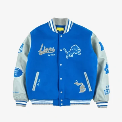 Golf Wang Detroit Lions Letterman Jacket For Unisex