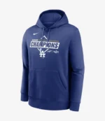 Los Angeles Dodgers 2025 World Series Champions Logo Home Plate Men’s Nike MLB Pullover Hoodie For Unisex