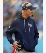 Unisex Mike McCoy Tennessee Titans 2025 Nike Navy Sideline Club Fleece Pullover Hoodie