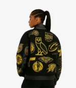 October’s Very Own NBA Jeff Hamilton Team Icons Jacket Black & Golden