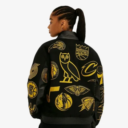 October’s Very Own NBA Jeff Hamilton Team Icons Jacket Black & Golden