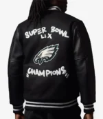 NYC 2025 Bradley Cooper Black Eagles Varsity Jacket For Unisex