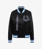 2025 Indianapolis Colts Carlie Irsay-Gordon Satin Bomber Jacket