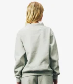 2025 Parke Holiday Varsity Fleece Mockneck Sweatshirt in Grey