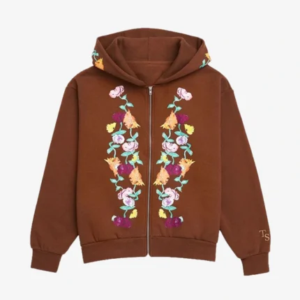 Unisex 2025 Taylor Swift The Eras Tour Acoustic Piano Brown Hoodie