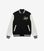 97 lloud Varsity Black & White Jacket For Unisex