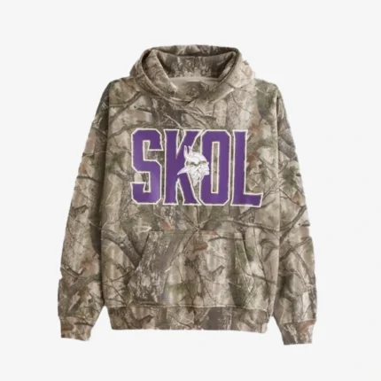 Abercrombie Minnesota Vikings Camo Hoodie For Unisex
