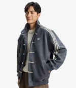 Adidas 2026 Chinese New Year Tang Multicolor Suede Leather Jacket For Unisex