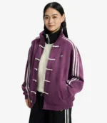 Adidas 2026 Chinese New Year Tang Multicolor Suede Leather Jacket