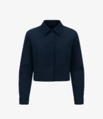 Amanda Arcuri Sheriff Country Season 1 Skye Fraley Black Cropped Jacket