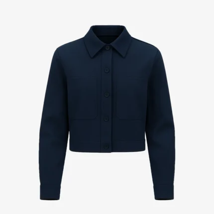 Amanda Arcuri Sheriff Country Season 1 Skye Fraley Black Cropped Jacket