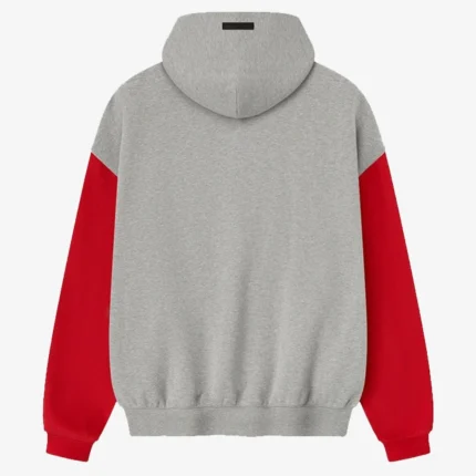Atlanta Falcons Fear of God Essentials Heather Gray & Red Sport Fleece Hoodie