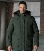 Baerskin The Ultimate Cold-Weather Green Fur-Lined & Water-Repellent Parka Jacket