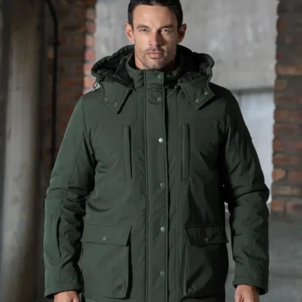 Baerskin The Ultimate Cold-Weather Green Fur-Lined & Water-Repellent Parka Jacket