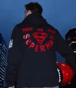 Black Warner Bros Superman X NFL Force For Good Hoodie