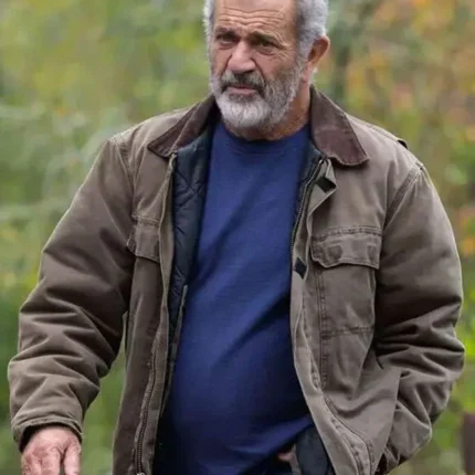 Bowdrie Hunting Season Mel Gibson Brown Cotton Jacket For Unisex