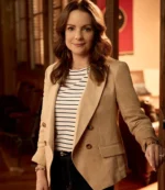 Unisex Cammie Raleigh 911 Nashville Kimberly Williams-Paisley Beige Blazer