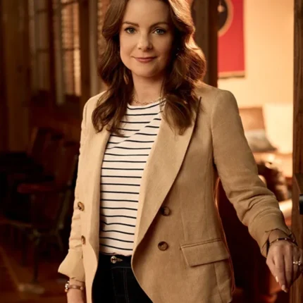 Unisex Cammie Raleigh 911 Nashville Kimberly Williams-Paisley Beige Blazer