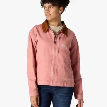 Unisex Carhartt Pink & Cream Zip-Up Jacket