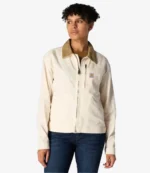 Carhartt Pink & Cream Zip-Up Jacket For Unisex