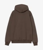 Carhartt WIP relaxed Fleece hoodie in brown