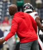 DeMeco Ryans Houston Texans 2025 Sideline Long Sleeve Red Hoodie T-Shirt