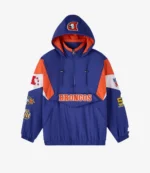 Unisex Denver Broncos OVO 2025 STARTER Half-Zip Pullover Hooded Jacket