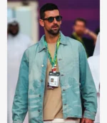 F1 Qatar Grand Prix 2025 Novak Djokovic Blue Denim Jacket