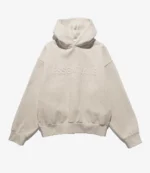 Unisex Fear Of God Essentials Embossed Classic Hoodie Oatmeal Heather