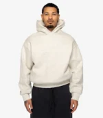 Fear Of God Essentials Embossed Classic Hoodie Oatmeal Heather