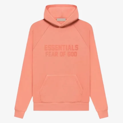 Fear of God Coral Essentials Pullover Fleece Hoodie For Unisex