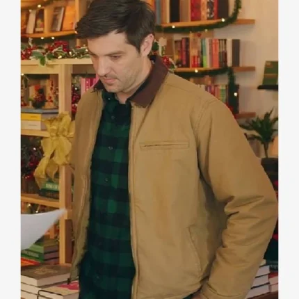 Jake Allyn Christmas on Every Page William Brown Cotton Jacket