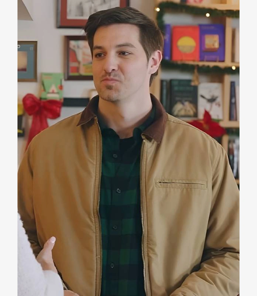 Jake Allyn Christmas on Every Page William Brown Cotton Jacket Unisex Jake Allyn Christmas on Every Page William Brown Cotton Jacket