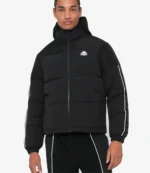 Unisex Kappa Banda Onrel Winter Black Padded Hooded Parka Jacket