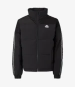 Kappa Banda Onrel Winter Black Padded Hooded Parka Jacket