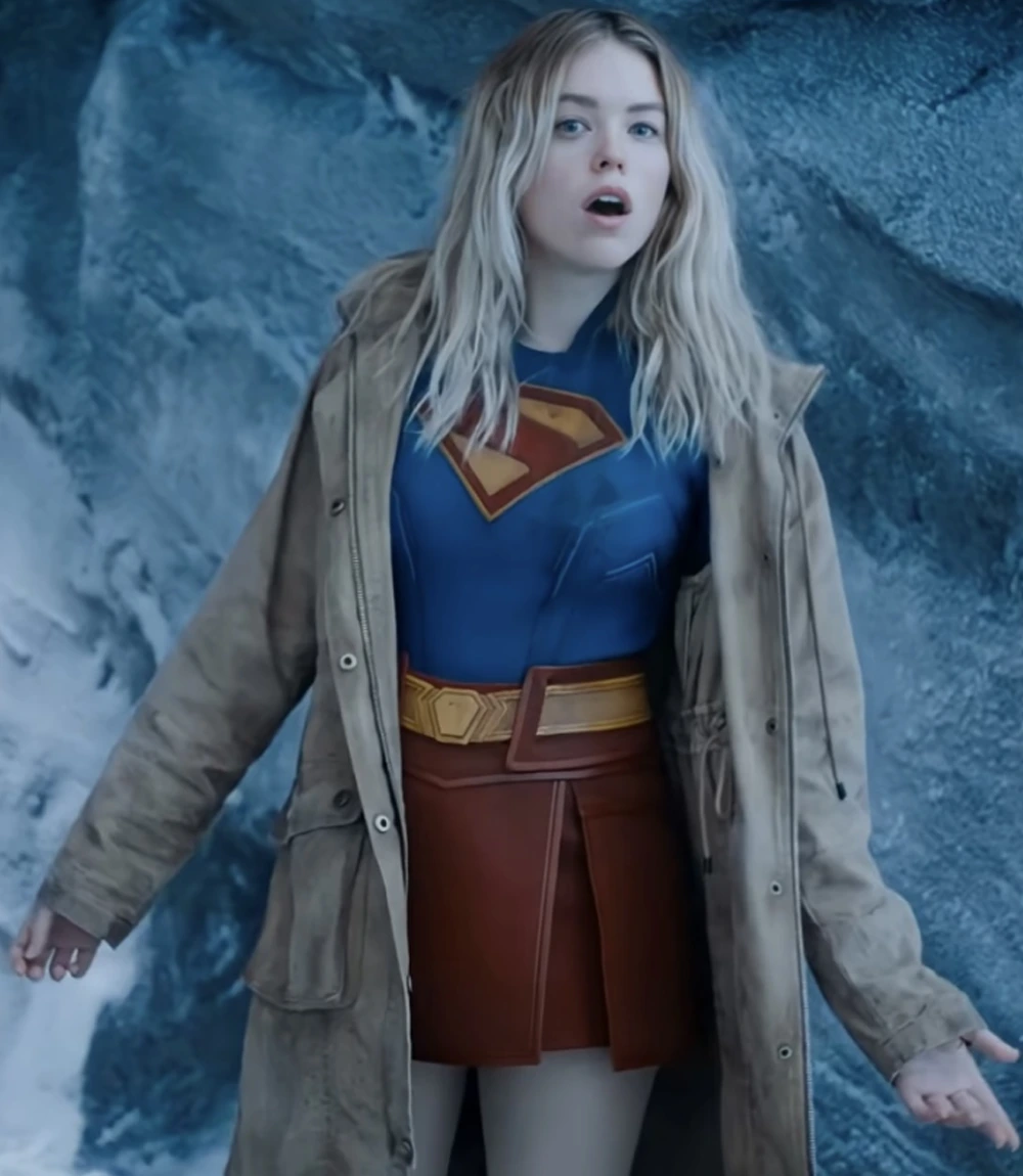 Kara Zor-El Supergirl 2026 Milly Alcock Brown Hooded Jacket Unisex Kara Zor-El Supergirl 2026 Milly Alcock Brown Hooded Jacket