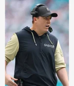 Unisex Kellen Moore New Orleans Saints 2025 Half-Zip Hoodie in Black